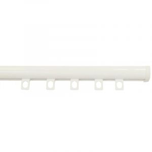 Tringle rail pour rideau en aluminium L.1 m - Blanc