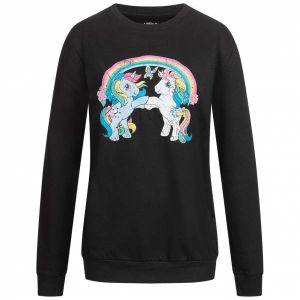 MON PETIT PONEY Butterfly Femmes Sweat-shirt HALCS029BLK