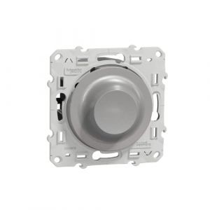 Image de Schneider Electric Odace - Variateur de lumière universel en 2 ou 3 fils 3W 100W(Led) - Aluminium - S530519