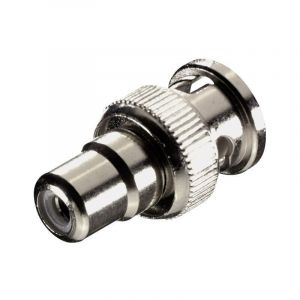 Speaka professional SP-7869892 bnc / Cinch-RCA Adaptateur [1x bnc mâle - 1x Cinch-RCA femelle] argent R841421