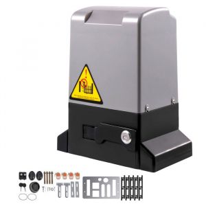 Ouvre-portail Coulissant-Duoku-1800 kg 8 m-4 Télécommandes-Contrôle par Application-Moteur Portail Coulissant Électrique pour Allée