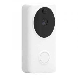 Logicom Home Belly Sonnette vidéo connectée Wi-Fi (Prise EU alimentation 110-240V-Perte de puissance en veille ?1W-Protection enfant, contre la surcharge et la foudre-Programmable)