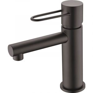 Monocommande lavabo milos noir mat