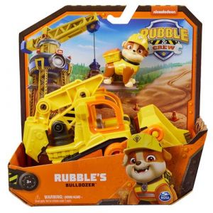 Spin Master Rubble and Crew, Rubble's Bulldozer Jouet avec pièces Mobiles et Une Figurine articulée à Collectionner, pour Les Enfants à partir de 3 Ans