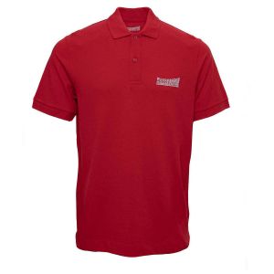 Polo piqué rouge / blanc