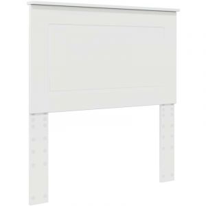 VidaXL T&ecirc;te de lit Blanc brillant 90 cm Bois d'ing&eacute;nierie