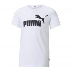 Image de Puma T-Shirt Essentials Logo enfant et adolescent, Blanc, Taille 152, Vêtements