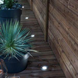 Lumihome Spot &agrave; encastrer ext&eacute;rieur module led 500 Lumen 6500K Diam.10 cm