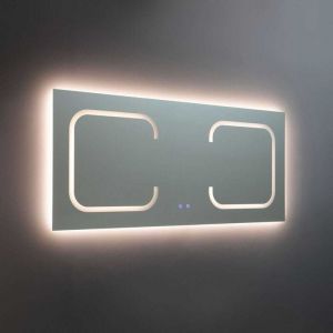 Kiamami Valentina Miroir Rectangulaire 180X80 R&eacute;tro-&Eacute;clair&eacute; Par Des Bandes Led