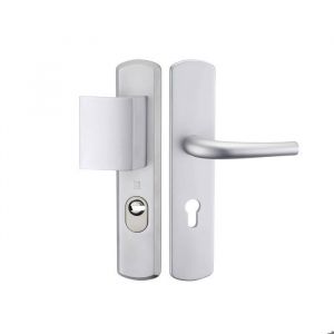 Heracles Poign&eacute;e blind&eacute;e - Salom&eacute; - Aluminium massif - Entraxe 70 mm - Gris