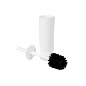 Image de Home bain Brosse WC en Plastique Martelé "Urban" 38cm Blanc