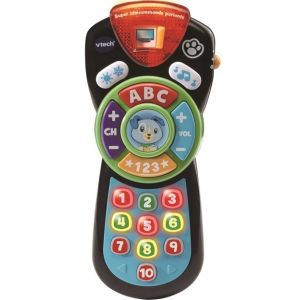 Vtech Super télécommande parlante, télécommande Interactive pour bébé, Apprendre Les Chiffres et l'alphabet avec Scout, Plus de 100 chansons pour Enfants, Langue Italienne, Piles incluses, 9-36 Mois