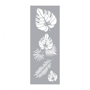 Graine Cr&eacute;ative Pochoir Feuilles Tropicales - 15 x 40 cm