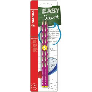 Stabilo EASYgraph S HB rose L 2 pièces