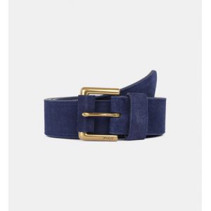 Ralph Lauren Ceinture en cuir suède Bleu Polo - Couleur Bleu - Taille L