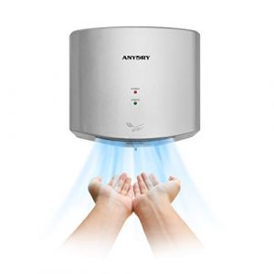 Sèche-mains Anydry 2630S – 1400-1650 W, 10 s, Smartwarm, 67 dB, ABS IP24, branchement 220-240 V