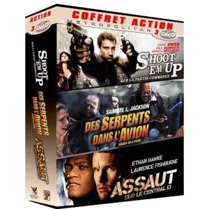 Image de Coffret Action - Des Serpents Dans L'avion + Assaut Sur Le Central 13 + Shoot'em Up