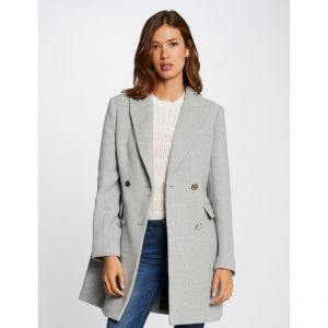 Image de Morgan Manteau Droit 212-GRIMO, Gris Clair, 38 Femme