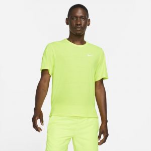 Nike Haut de running Dri-FIT Miler pour Homme - Jaune - Taille S - Male