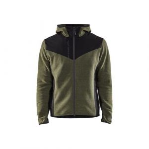 Blaklader Veste tricot&eacute;e avec Softshell vert fonc&eacute;/noir T2XL - 594025364199XXL