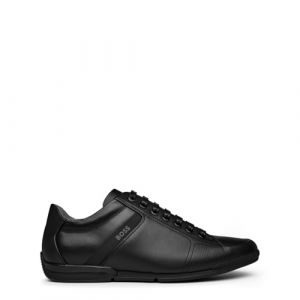 Boss Effect Pour homme. Chaussures Saturn en cuir noir