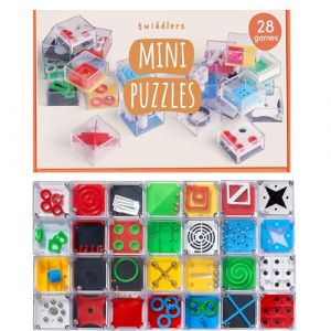 28 Mini Maze Puzzle Cube Game Brain Teasers - TWIDDLERS - Perfect Party Bag Favours, Classroom Rewards
