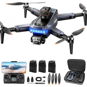 Drone Gps 4k Professionnel P17, 3 Batteries, Wi-Fi 5g, Fpv, 3 Caméras, Suivi, <249g