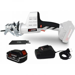 X-Performer Scie a Ebrancher Portative 20V - Coupe BOIS et METAL -2700 T-min - Xperformer XPCBR20LI - Batterie 4Ah et chargeur