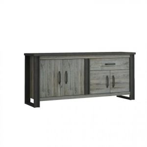 Time But Buffet L.204 BAXTER imitation chêne gris