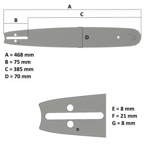 Image de GT Garden Guide 16 pouces (40 cm) pour tronçonneuse