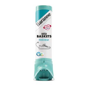 Baranne Odor Stop | Déo Fraîcheur | Spray Anti-Odeur | Neutralise les mauvaises odeurs | Chaussures de ville, Baskets | Aérosol 100 ml