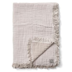 &tradition Plaid en laine Collect SC33 260x260 cm Cloud & Milk (beige-blanc)