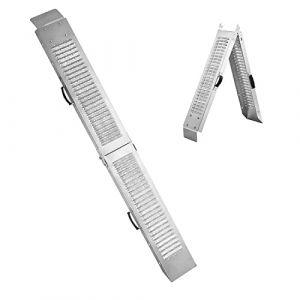 Rampe de chargement antidérapante en acier de 200 kg pour scooters de moto avec poignées. 170x22,5x4,5 cm