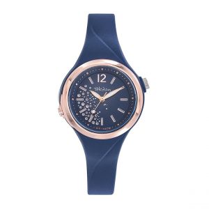 Tekday Montre fille - 654941 Bracelet Résine Bleu