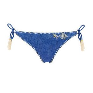 Banana Moon Bas de maillot de bain slip ficelles échancré avora Flashback Bleu - Taille S