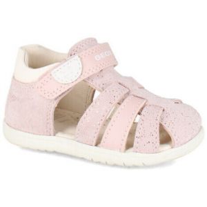 Geox B&eacute;b&eacute; Fille B Sandal MACCHIA GIR, Rose/Off White, 19 EU