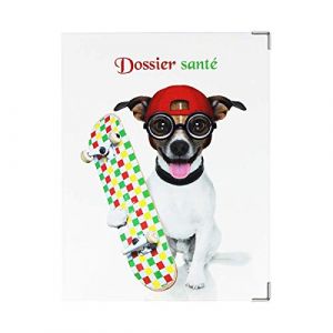 Dossier santé pour animaux couleur motif skate1 Color Pop - France - Carnet 185 x 135 cm