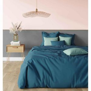 Housse de couette polycoton TERTIO - Bleu Canard