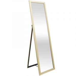 Miroir sur Pied Doré 124 cm