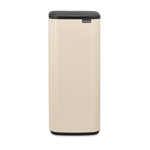 Brabantia Poubelle Bo Touch 30L (Beige) &ndash; Poubelle cuisine compacte &agrave; ouverture automatique soft-touch &ndash; Syst&egrave;me de tri des d&eacute;chets avec seau amovible &ndash; Sacs-poubelle PerfectFit gratuits inclus