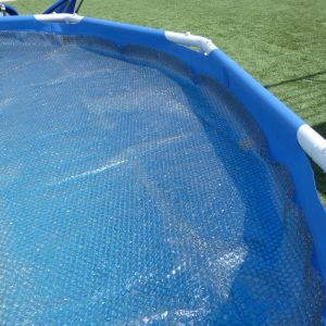 Image de Couverture Solaire Piscine Gris Silver - Ovale - 304x549 cm - 215 Microns - Recoupable - Gris