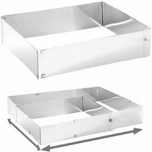 Rosenstein & Sohne Cadre à pâtisserie extensible en acier inoxydable