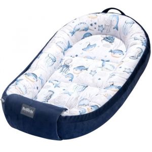 Bellochi Reducteur de Lit Bebe Cale Bebe pour Lit Cocon Bebe - 100% Coton 90 x 60cm - Nid de Bebe Baby Nest – Verne