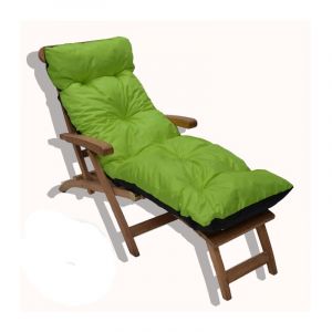 Oliver's - Coussin bain de soleil imperméable réversible anis noir 180x60 cm