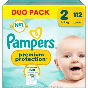 Pampers Couches Premium Protection Taille 2 - 112. - Couleur : blanc