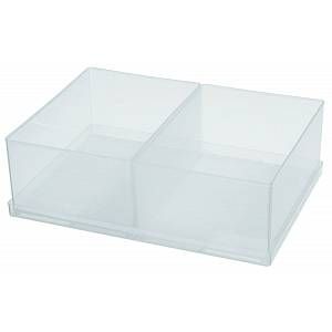 Raaco 80 2xBA6-1 Insert de coffret de rangement (l x h x p) 220 x 69 x 160 mm