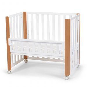 Image de Kinderkraft Lit bébé en bois avec fonction stylo KOYA + avec matelas