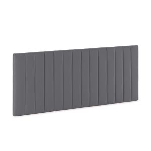 Vs Venta-stock - Tête de lit tapissée Eris 140x60 cm Gris foncé - Gris foncé