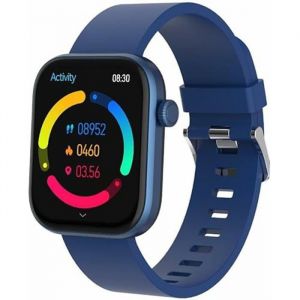 Denver Electronics Montre connectée SW-XYZ Bluetooth AMOLED, écran 1,85″, santé, multisports, bleu