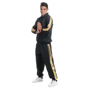 Ruedelafete Survêtement Rappeur banlieue Noir/OR taille XL
